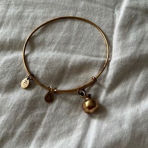 Gold pomegranate, charm bracelet